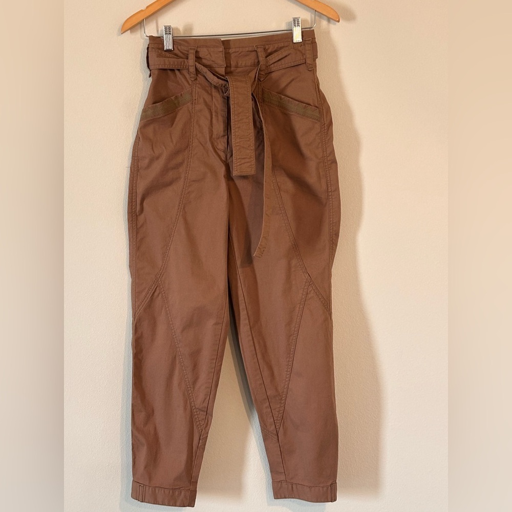 Anthropologie Ellie Utility Trousers
Pants Women's size 0 Brown
Embroidered Belt - Picture 2 of 9
